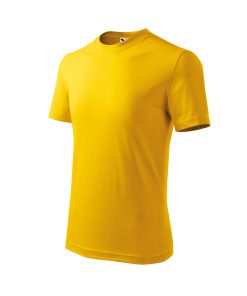 Basic tricou pentru copii galben 158 cm/12 ani