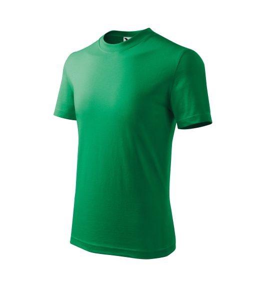 Basic tricou pentru copii verde mediu 158 cm/12 ani