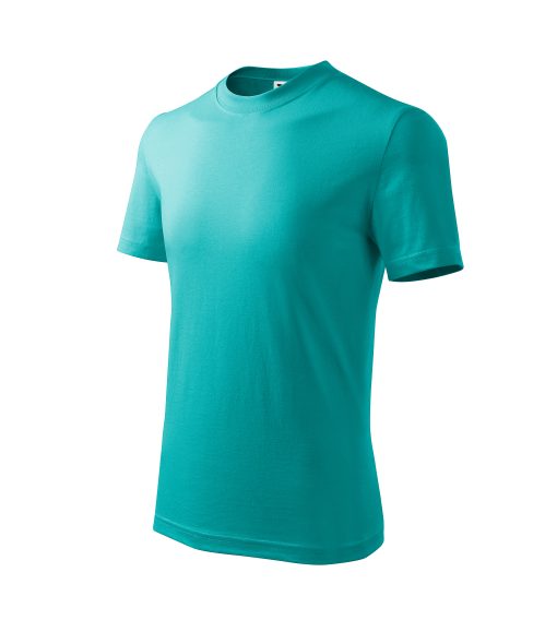 Basic tricou pentru copii verde smarald 146 cm/10 ani