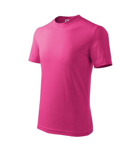 Basic tricou pentru copii roz zmeura 158 cm/12 ani