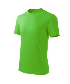 Basic tricou pentru copii verde măr 146 cm/10 ani