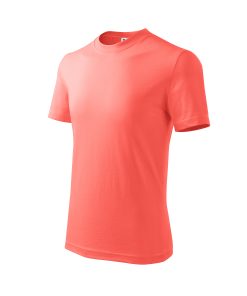 Basic tricou pentru copii coral 146 cm/10 ani